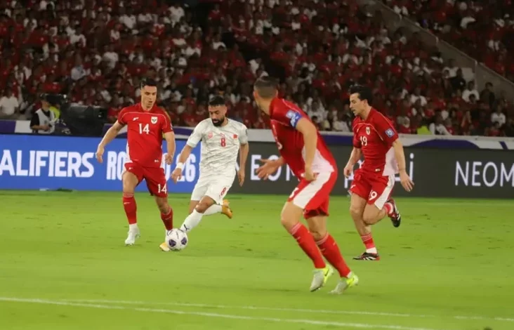 Timnas Indonesia vs Bahrain satu gol tanpa balas di area area Babak Pertama: Ole Romeny Jadi Pembeda!