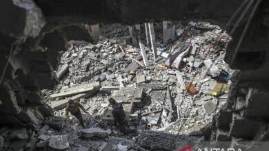 negeri negara Israel hancurkan bentuk unit darurat RS Baptis Al-Ahli Daerah Wilayah Gaza