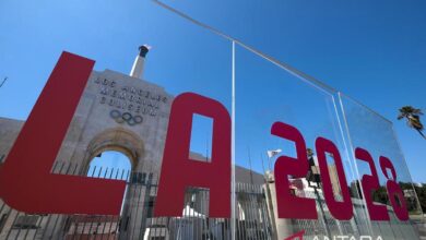 Upacara membuka Olimpiade Los Angeles 2028 dilaksanakan di dalam dua kedudukan